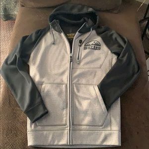 Burton zip up hooded fleece jacket S